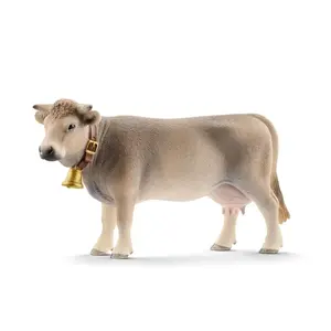 Figure Schleich Braunvieh cow FARM WORLD plastic farm animal multicolour, 1 piece