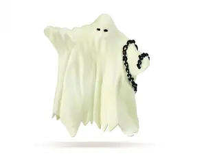 Фигурка Papo Phosphorescent Ghost, коллекционная PVC-миниатюра, чёрно‑белая, от 3 лет