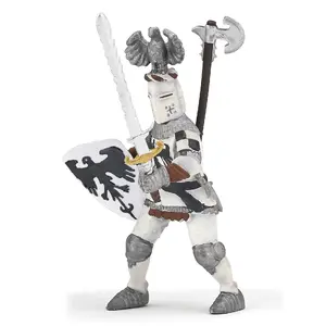 Figūriņa Papo White Crested Knight, PVC, daudzkrāsaina, piemērota no 3 gadu vecuma