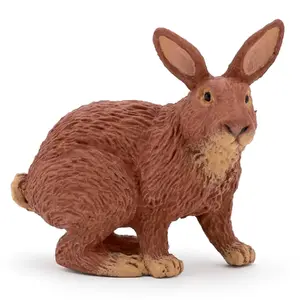 Фигурка Papo Коричневый кролик из ПВХ, фигурка домашнего животного, 3+
