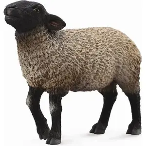 Фигурка Collecta овца породы Suffolk, модель 004-88636, реалистичная животная фигурка, коллекционная