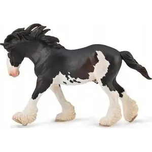 Фигурка Collecta Жеребец Клидесдейл чёрный сабино — модель 004-88981, коллекционная лошадь