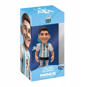 MiniX kolekcionējamā spēļu figūriņa MNX12541 – Julian Alvarez (Argentīna) – krāsota PVC figūriņa