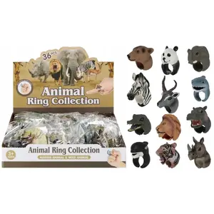 Ring Animal Toy 8 cm, mega creative, assorted mix, display pack
