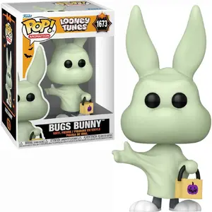 Funko Pop vinyl figure Bugs Bunny (Ghost) — funko pop collectible, stylized Looney Tunes character