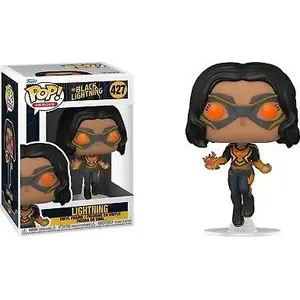 Collectible vinyl figure Funko Pop Black Lightning 427 by Funko Pop — stylized 3.75-inch character collectible