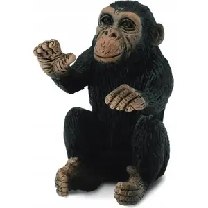 Collecta collectible toy chimpanzee figurine young chimp embracing pose model 004-88494