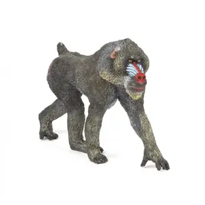 Коллекционная фигурка Papo Mandrill, разноцветная, 160×50×120 мм, блистер