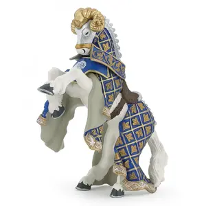 Figurine Papo Blue Weapon Master Ram Horse PVC toy, multicolour, 117×35×80 mm, age 3+