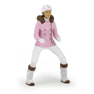 Figure Papo Winter Riding Girl — PVC figurine, 145×35×65 mm, multicolour