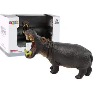 Коллекционная фигурка животных LEANToys Бегемот 12289 — большая виниловая фигурка