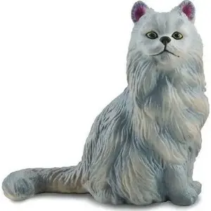 Collecta figurine Persian Cat sitting – Collecta model 480231, realistic painted collectible animal figure