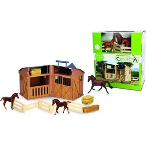 Collecta figure set Stajnia with accessories and horses 89695 – collectible toy animals