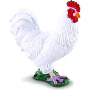 Figurine Collecta rooster white model 004-88128 by Collecta - collectible animal toy
