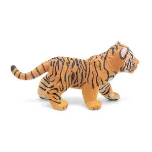 Collectible figure Papo Tiger Cub, multicolour, 148 mm height, 63×63 mm base