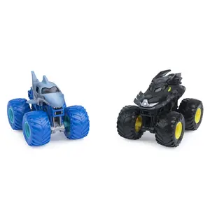Die-cast Monster Truck Spinmaster Monster Jam Batman vs. Megalodon 1:64 scale, black/blue/yellow, ages 3–13