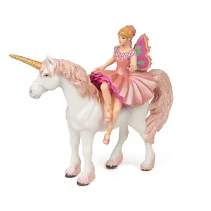 Kolekcijas figūriņa Papo Elf Ballerina and Her Unicorn — daudzkrāsaina, 25×50×50 mm, blistera iepakojumā
