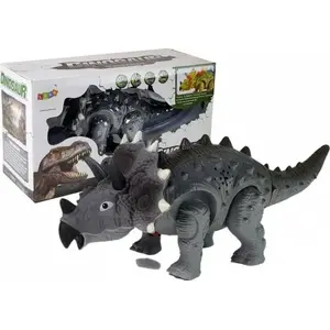 Игровая фигурка LEANToys Трицератопс на батарейках модель 7188, серый