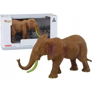 Фигурка коллекционная LEANToys Африканский слон сафари коричневый — модель 18992