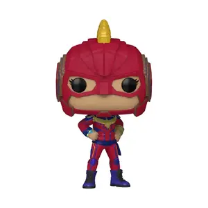 Collectible figure Funko Pop Kamala Khan – Captain Marvel theme, 111 mm, boxed