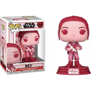 Фигурка Funko POP Vinyl Star Wars Valentines S3 Rey — стилизованная виниловая коллекционная фигурка, стандартный размер