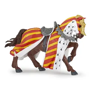 Kolekcionējamā figūriņa Papo Tournament Horse — daudzkrāsaina, 78×45×25 mm, blistera iepakojumā