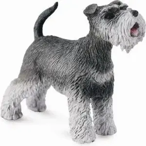 Collecta figurine Schnauzer 004-88752 - hand-painted animal model, scale collectible