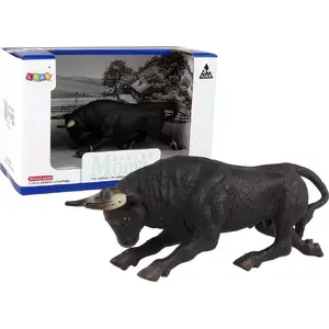 Collectible Bull Figurine LEANToys L-12374-0 — Large animal figure, solid PVC