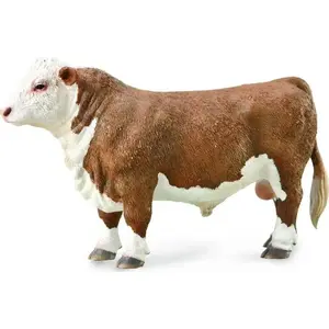 Collecta Figurka Hereford Bull (Polled) collectible animal model, hand-painted, scale model