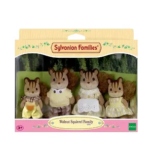 Figūriņu komplekts Epoch Sylvanian Families Walnut Squirrel Family — plastmasa/ABS/polistirols, dažādas krāsas, 3+