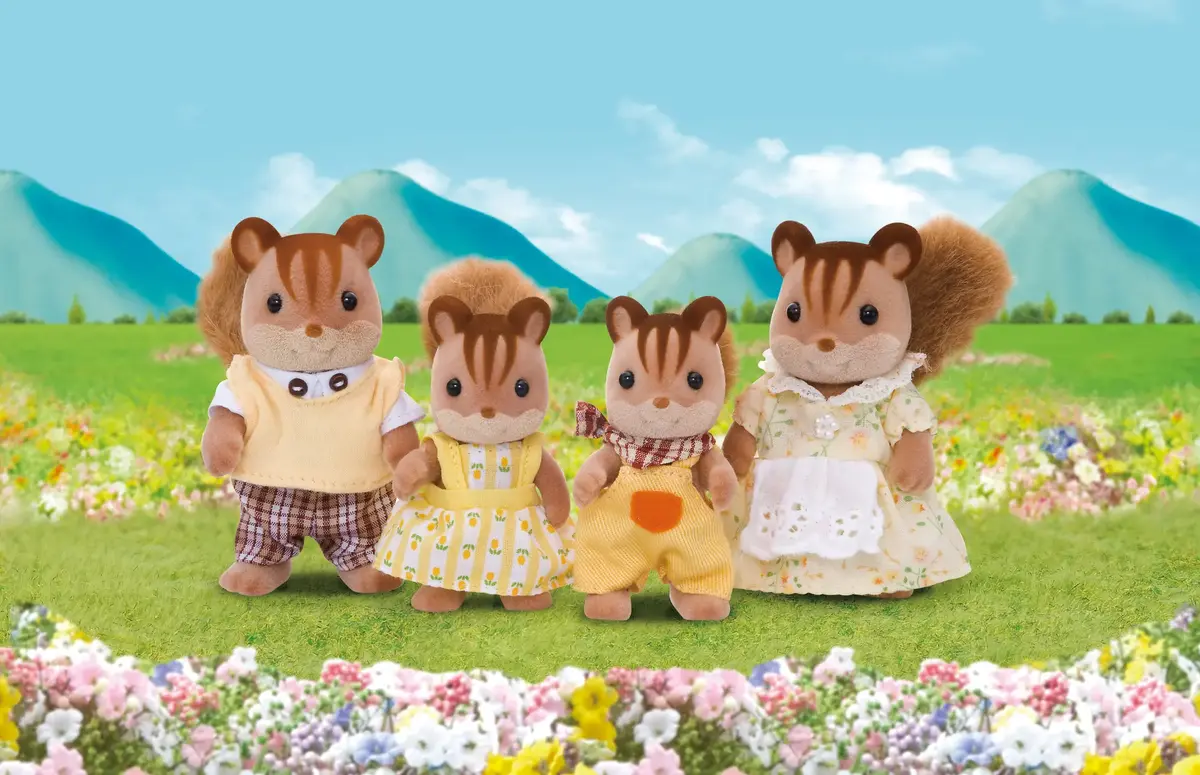 Epoch Sylvanian Families Walnut Squirrel Family фигурки Photo 5