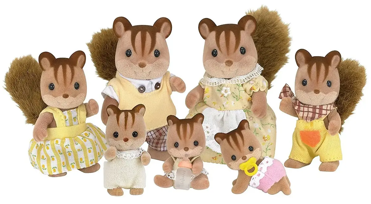 Epoch Sylvanian Families Walnut Squirrel Family фигурки Photo 8