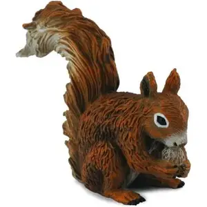 Collecta figure red squirrel eating model 004-88467, realistic collectible animal figurine