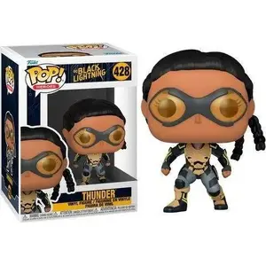 Collectible vinyl figure Funko Pop DC Black Lightning Thunder #428, stylized character figure, approx. 9–10 cm