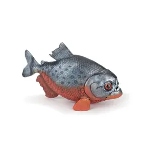 Figure Papo Piranha PVC 401035 — brown and silver wild animal figurine, suitable from 3 years