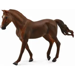 Collecta collectible horse figurine Missouri trotte mare chestnut model 88663, realistic scale toy