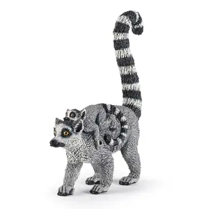 Collectible figure Papo Lemur And Baby – multicolour, 125×120×123 mm, blister pack