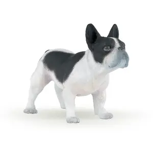 Figure Papo French Black and White Bulldog PVC, recommended age 3+, model 401187