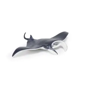 Figure Papo Manta Ray PVC black and white, marine life toy, recommended age 3+
