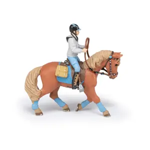 Figure Papo Young Rider's Horse – PVC collectible horse figure, 144×61×95 mm