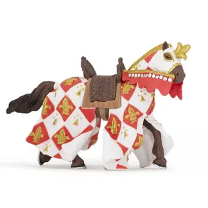 Collectible figure Papo White Horse Fleur De Lys — multicolour, 130×40×90 mm, blister pack