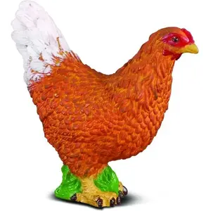 Collecta figurine hen model 004-88005, detailed animal figure for collectors and educational use