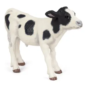 Figure Papo Black and White Calf toy, PVC, 120×40×60 mm