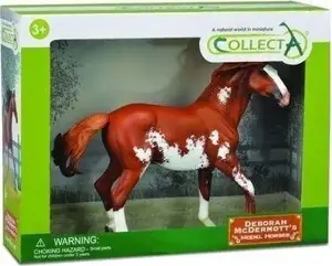 Collecta figūra Ogier Mustang Chesnut iepakojumā — Collecta modelis 467962, zirga figūriņa