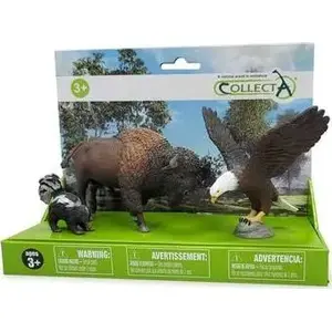 Набор фигурок Collecta — 3 диких животных (модели 88381, 88383, 88968)