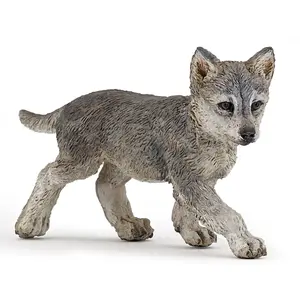 Collectible Figure Papo Wolf Cub — 190×170×130 mm, Blister Pack, 1 pc