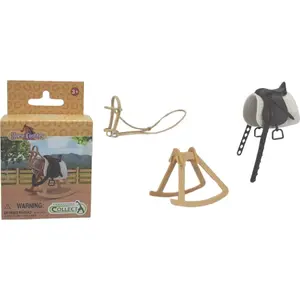 Figure set Collecta equestrian accessories in packaging, brand Collecta, model 004-84247