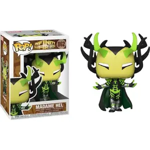Funko Pop Figure Infinity Warps 862 Madame Hel vinyl collectible, stylized 3.75-inch figure