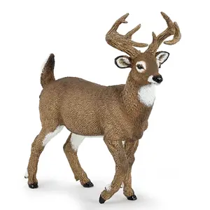 Figurine Papo White-Tailed Deer PVC model, 105.5 mm height, 72×42 mm base