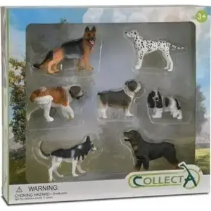 Collecta figurine set - Dogs, 7 pieces, model set by Collecta